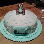 Bear cake for new baby boy