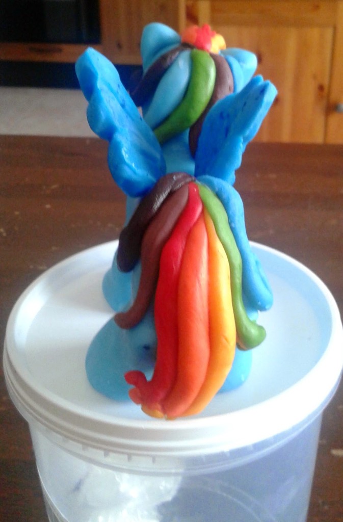  Rainbow Dash, My Little Pony in pasta di zucchero