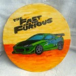 Fast26Furious Cake Topper