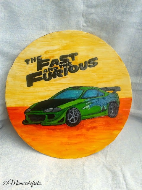 Personalised Fast & Furious Cake Topper Birthday Theme, Birthday Parties, Fast to furious cake topper