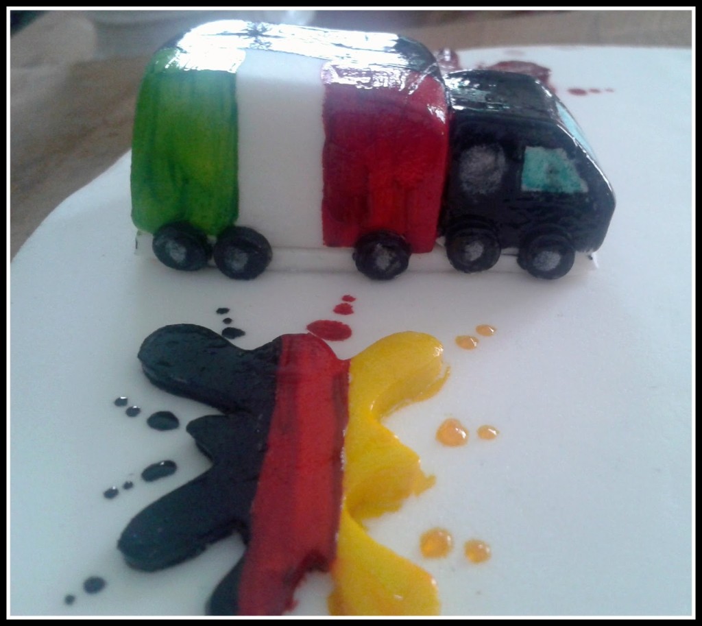 camioncino  camion in pasta di zucchero Germania Italia