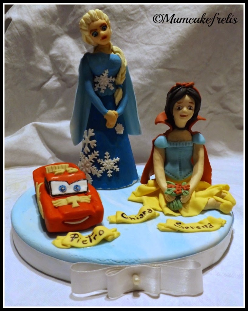 Cake Topper Elsa, Saetta Mc Queen & Biancaneve