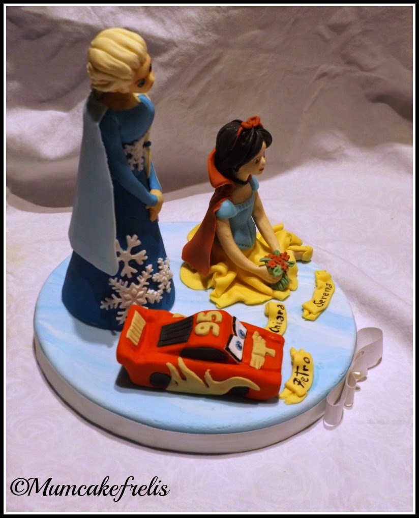 Cake Topper Elsa, Cake Topper Saetta Mc Queen & Cake Topper  Biancaneve