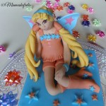 Winx stella fondant cake topper