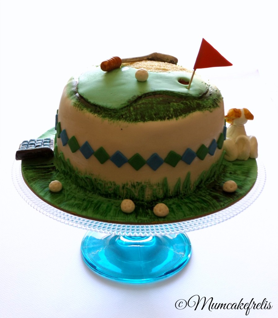 golf green cake