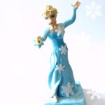 Elsa Frozen fondant cake topper