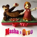 Masha & orso cake topper
