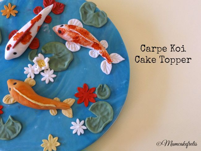 Koi Carp Pond Cake Topper, Cakes Topper Ideas, Cakes Toper, Koi Fish, Cakes Toppers I, Fish, Cakes Topps, Cake Toppers, Inspiration Koi