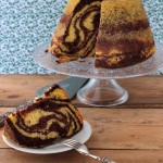 Chiffon cake bicolore