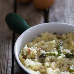 Risotto con asparagi e uova