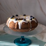 la ciambella di cocco e mirtilli freschi