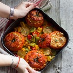 pomodori ripieni di riso cotti al forno