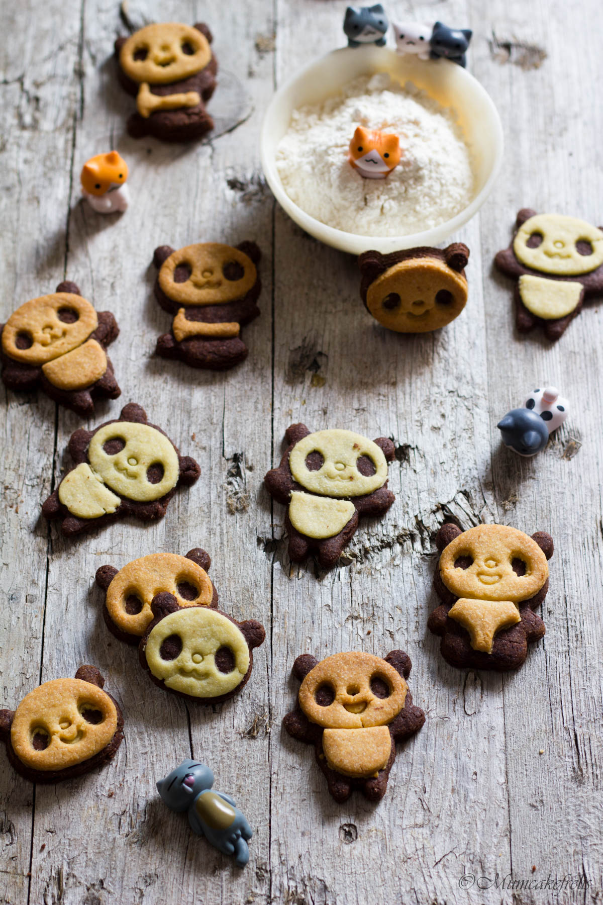 biscotti a forma di panda 