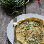 frittata con talli d'aglio