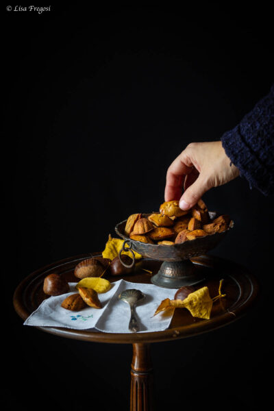 la ricetta delle madeleine di farina di castagne