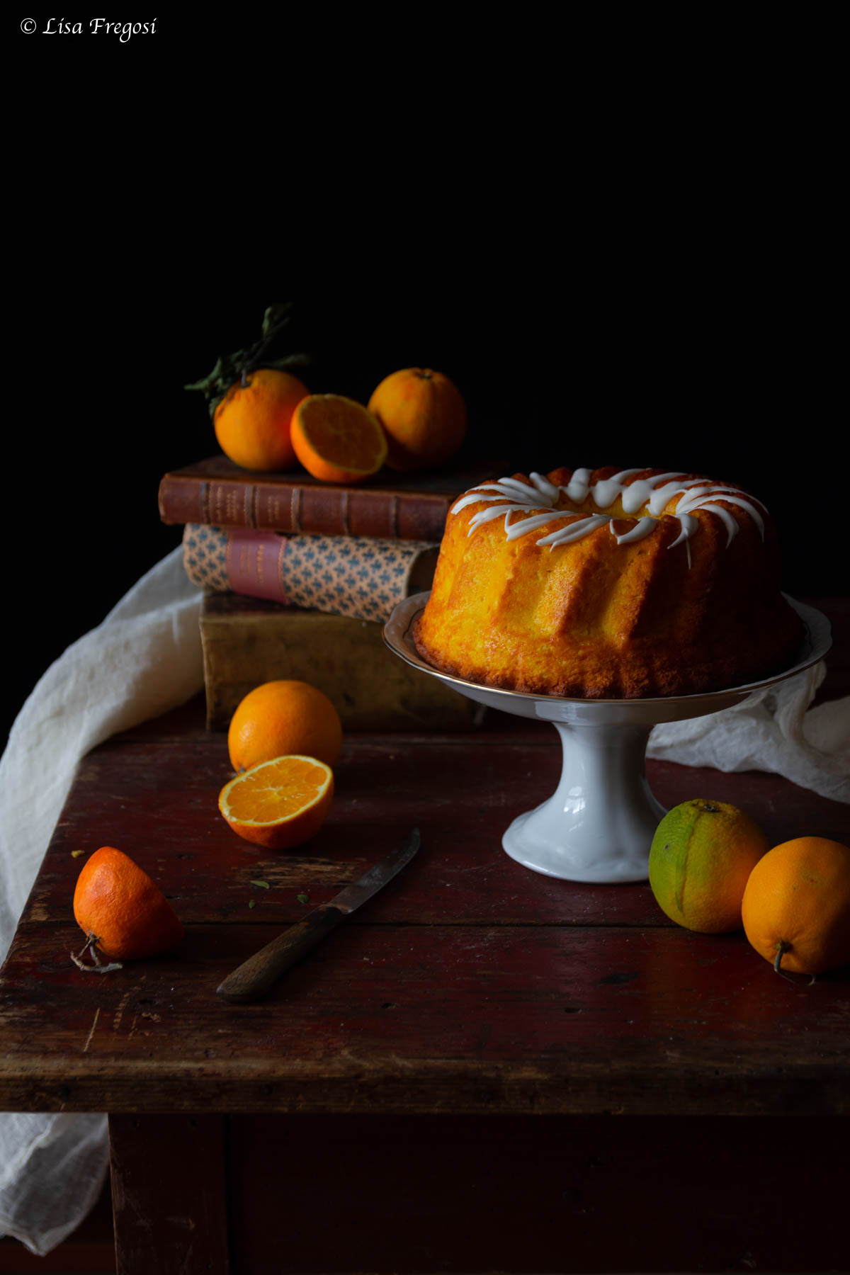 La chiffon cake americana con succo di arancia