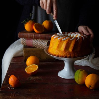 la chiffon cake all'arancia