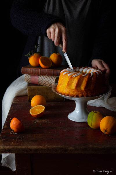 la chiffon cake all'arancia