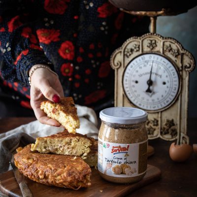 la ricetta per la frittata di pasta senza glutine con crema al tartufo