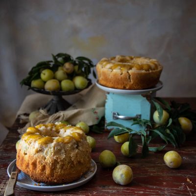 torta morbida yogurt e susine gialle