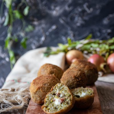 arancine al pesto di pistacchi