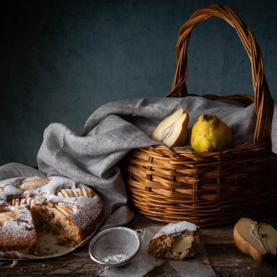 Torta con mele cotogne