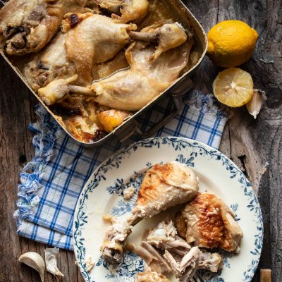 pollo al latte forno