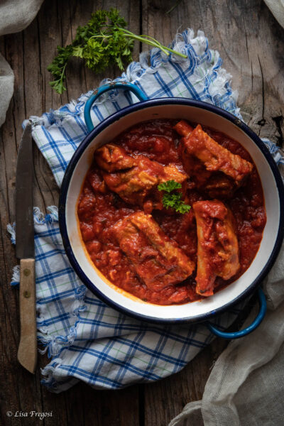 costine di maiale al sugo