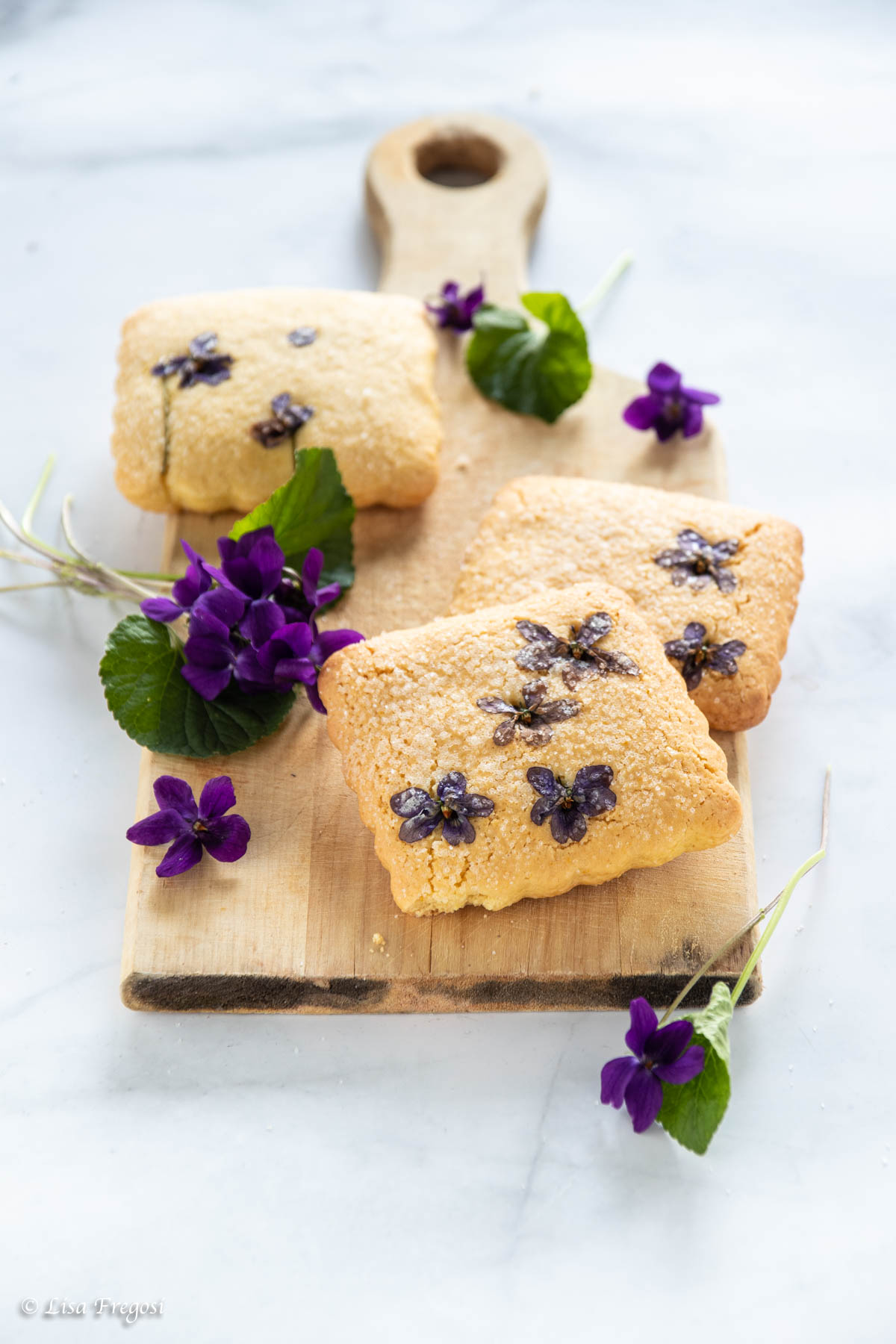biscotti con violette