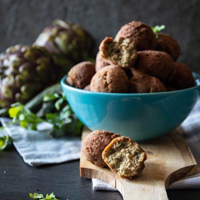 polpette con carciofi e carne