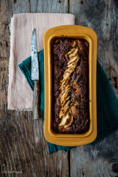 plumcake con quark mele e cioccolato
