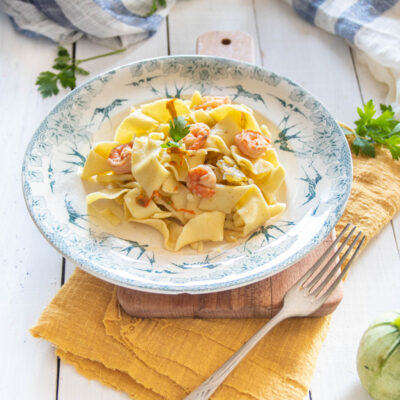 pasta zucchine e gamberi