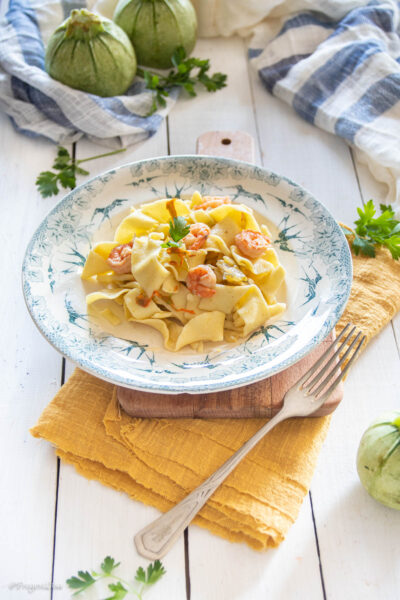 pasta zucchine e gamberi