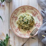 Erbe selvatiche in cucina: il risotto con carletti