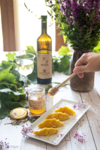 Ravioli ripieni di formaggio e miele per #aromamalvasia del Valtidone Wine Fest di Emilia Wine Experience