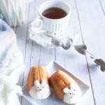 Madeleine orsetto Kawaii decorazione con ciocciato bianco su Madeleine senza zucchero Céréal